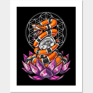 Eye Of Horus Lotus Posters and Art